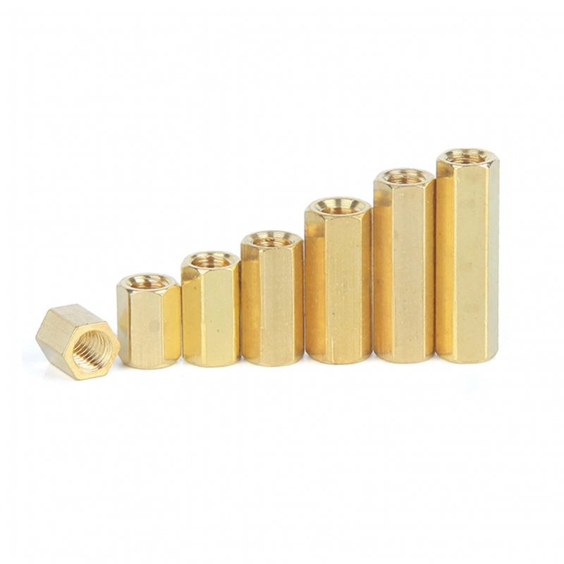 Khgwero Long Nut M5 L Hexagonal Brass Column Monitoring Security Camera Stud Internal Thread Female Spacers Pillars Color Size