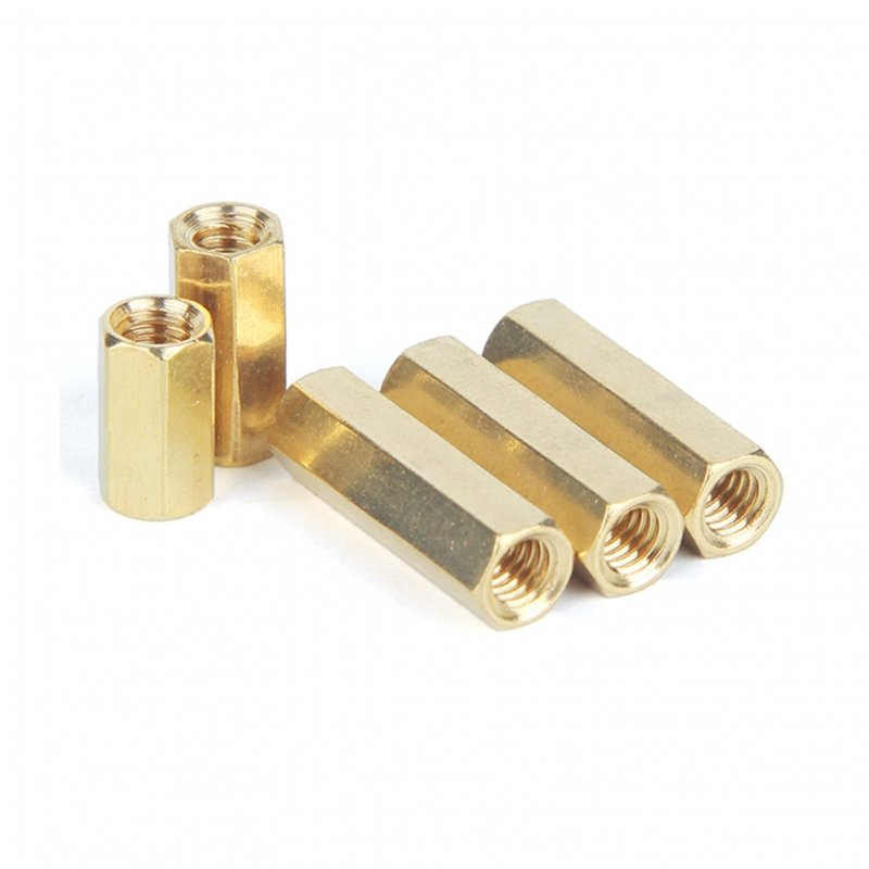 Khgwero Long Nut M5 L Hexagonal Brass Column Monitoring Security Camera Stud Internal Thread Female Spacers Pillars Color Size
