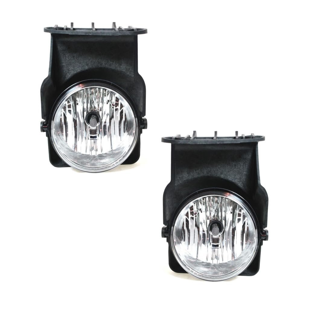 Fog Lights Front Driver And Passenger Side Pair For 2007 Gmc Sierra 1500 Hd Classic 2500 Round Halogen