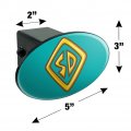 Scooby-doo Tag Oval Tow Trailer Hitch Cover Plug Insert