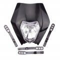 Goofit Black 12v 35w Motorcycle Halogen Headlight Indicator Fairing Lampshade For Dirt Bike Motor Pocket
