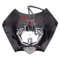 Goofit Black 12v 35w Motorcycle Halogen Headlight Indicator Fairing Lampshade For Dirt Bike Motor Pocket