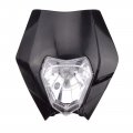 Goofit Black 12v 35w Motorcycle Halogen Headlight Indicator Fairing Lampshade For Dirt Bike Motor Pocket