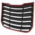 Kuafu Rear Window Louver Compatible With 2013-2020 Ford Fusion Windshield Sun Shade Cover Abs Plastic Black