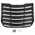 Kuafu Rear Window Louver Compatible With 2013-2020 Ford Fusion Windshield Sun Shade Cover Abs Plastic Black