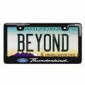Ipick Image For Ford Thunderbird Black Real 3k Carbon Fiber Finish Abs Plastic License Plate Frame