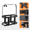 Racewill Anti-theft Jerry Can Mount Holder Lockable Gas Rack 5 Gallon 20 Liter Reinforced Welding U-bayonet Plum Stainless 