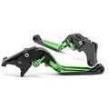 Rzmmotor Cnc Aluminum Folding Extendable Adjustable Brake Clutch Levers For Kawasaki Zx-6 W800 W800se Ninja 650r Er-6f Er-6n