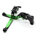 Rzmmotor Cnc Aluminum Folding Extendable Adjustable Brake Clutch Levers For Kawasaki Zx-6 W800 W800se Ninja 650r Er-6f Er-6n