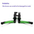 Rzmmotor Cnc Aluminum Folding Extendable Adjustable Brake Clutch Levers For Kawasaki Zx-6 W800 W800se Ninja 650r Er-6f Er-6n