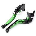 Rzmmotor Cnc Aluminum Folding Extendable Adjustable Brake Clutch Levers For Kawasaki Zx-6 W800 W800se Ninja 650r Er-6f Er-6n