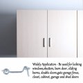 Uxcell 2 Inch Cabin Hook Eye Latch Privacy Door Lock Plating Finish For Gate Shutters Window Slide Barn Pack Silver