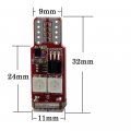 T10 194 W5w Rgb Led Bulbs 2 Pack Remote Control Multicolor Interior Dome Map Door License Plate Lights For Cars Trucks