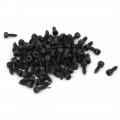 Uxcell 2mm X 6mm Carbon Steel Hexagon Head Self Tapping Screws Black 100 Pcs
