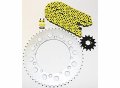 Yellow Non O Ring Chain And Sprocket Kit For Yamaha Yz250 1987 To 1990 1994 1998 15 49 114l Steel Front Rear Sprockets 