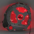 Custom Clear Glass Red Led Chrome Engine Cluctch Cover For 2001-2005 Suzuki Gsxr 600 750 1000 Gsx-r P N Mt313-010a-cd Red 