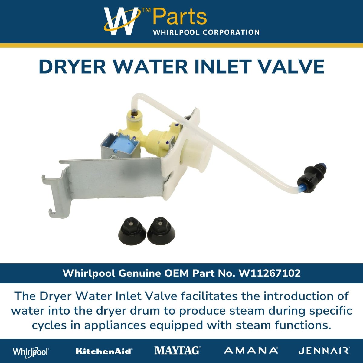 Whirlpool W11267102 Dryer Water Inlet Valve