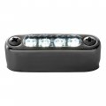 Attwood 6351w1 Led Micro Light Stainless Steel Bezel With Horizontal Mount White 