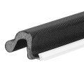 20ft Kerf Weather Stripping Door Seal V-shaped Strip Foam Soundproof Weatherstripping For Large Gaps Insulation Black Cover 