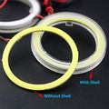 Everbrightt 1-pair White 60mm 45smd Led Vehicle Car Angel Eyes Halo Ring Lights Lamps With Shell