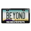 Ipick Image For Gmc Sierra In 3d On Real Carbon Fiber Finish Abs Plastic License Plate Frame Is Official Licensed