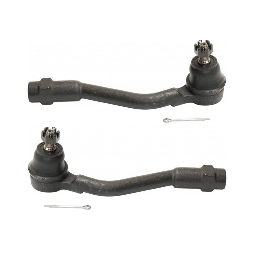 Front Outer Tie Rod End Pair For Kia Soul 2010 2011 2012 2013 Driver And Passenger Side Adjustable Replacement 568202k000