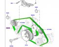 Genuine Land Rover Primary Drive Belt Range 2013 On Sport 14 Lr035542 5 0l Sc V8 Petrol