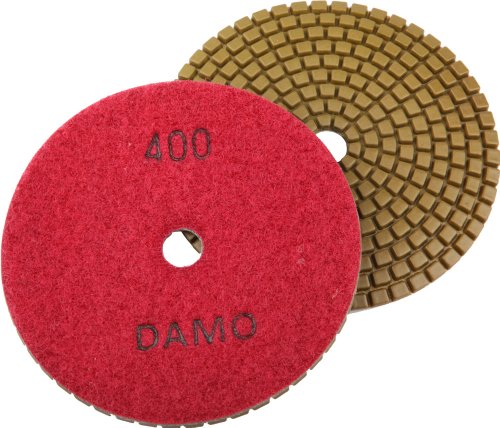 5 Damo Wet Diamond Polishing Pad Grit 400 For Granite Concrete Marble Countertop Floor Polish