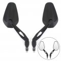 Topteng Motorcycle 10m Rear View Mirrors Universal Pair M10 Rearview For Custom Cruiser Cafe Racer