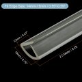Uxcell U Channel Edge Trim 8 2ft Length Rubber Guard Seal Strip Protector Fit For 14-15mm 15 32 W X 3 4 H Clear