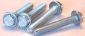 8-32 X 3 Machine Screws Unslotted Indented Hex Washer Head Steel Zinc 800 Pc Carton 
