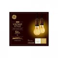 2 Bulbs Ge 48556 Vintage Style Amber Glass A19 Led Light Bulb 60 Watt Equivalent 560 Lumens Medium Base Dimmable