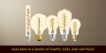 2 Bulbs Ge 48556 Vintage Style Amber Glass A19 Led Light Bulb 60 Watt Equivalent 560 Lumens Medium Base Dimmable