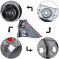 Tail Light Assembly Replacement For 2015 2016 Crv Left Driver Side Part Number 33550t1wa01 Ho2800186 Clear Red Halogen Rear