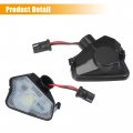 X Autohaux 1 Pair Side Mirror Puddle Light Led Lamp Left And Right White Fit For Mercedes Benz A Class W176 2012-2018