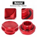 X Autohaux Red Aluminum Alloy Gas Engine Oil Filler Cap Plug Cover For Toyota Trd Highlander Rav4 Yaris Camry Corolla Tacoma