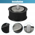Uxcell Drive Belt Tensioner Assembly Accessory Idler Pulley No 11287559889 For Bmw X6 2008-2011 Black Metal
