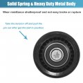 Uxcell Drive Belt Tensioner Assembly Accessory Idler Pulley No 11287559889 For Bmw X6 2008-2011 Black Metal