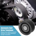 Uxcell Drive Belt Tensioner Assembly Accessory Idler Pulley No 11287559889 For Bmw X6 2008-2011 Black Metal