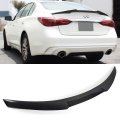 Jdm M4 Style Carbon Fiber Trunk Lid Spoiler Wing Compatible For 2014-2022 Infiniti Q50 Q50s