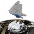 X Autohaux Coolant Radiator Reservoir Tank 8k0121403g Overflow Expansion Bottle With Cap And Sensor For Audi A4 A5 Quattro 1 8l