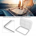 Acouto Boat Hatch Marine Deck Access Inspection Cover With Lock For Rv 17-1 4 X12-3 8 White Uv-resistant