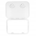 Acouto Boat Hatch Marine Deck Access Inspection Cover With Lock For Rv 17-1 4 X12-3 8 White Uv-resistant