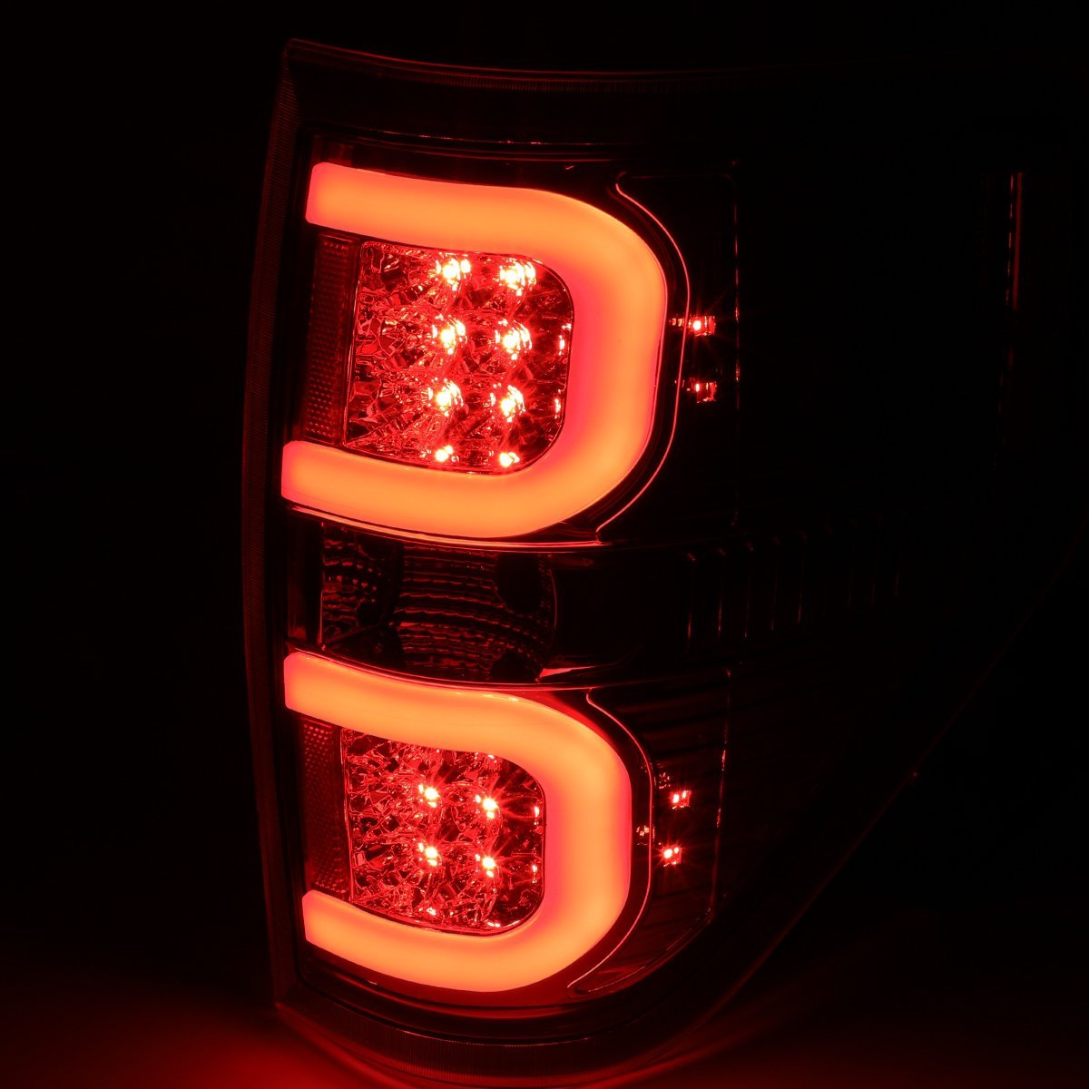 09-14 Ford F150 3d Led Bar Tail Light Dual-row 3rd Third Brake Cargo Lamp Chrome Smoked
