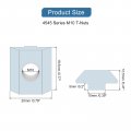 Uxcell T Nuts 15pcs Nickel Plated Carbon Steel Slot Bolts 4545 Series M10 Hammer Head Fastener Sliding For Aluminum Extrusion