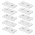 10pcs Joining Plate Aluminum Flat Connecting Reinforcement Vertical Connection Tool2020-2 Hole Extrusion Bracket 4040 2020