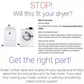 Supplying Demand W10136934 Clothes Dryer Drum Drive Belt Replacement Model Specific Not Universal