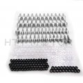 Httmt Compatible With Yamah Yzfr6 1999-2002 Complete Spike Fairing Bolt Kit Silver R6 2000 2001