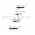 Httmt Compatible With Yamah Yzfr6 1999-2002 Complete Spike Fairing Bolt Kit Silver R6 2000 2001
