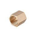 Brass Hex Rod Pipe Fitting G1 2 Female Thread Straight Coupling 4pcs